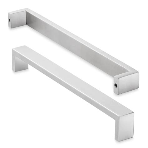 solid stainless steel brushed nickel cabinet pulls|contemporary drawer pulls brushed nickel.